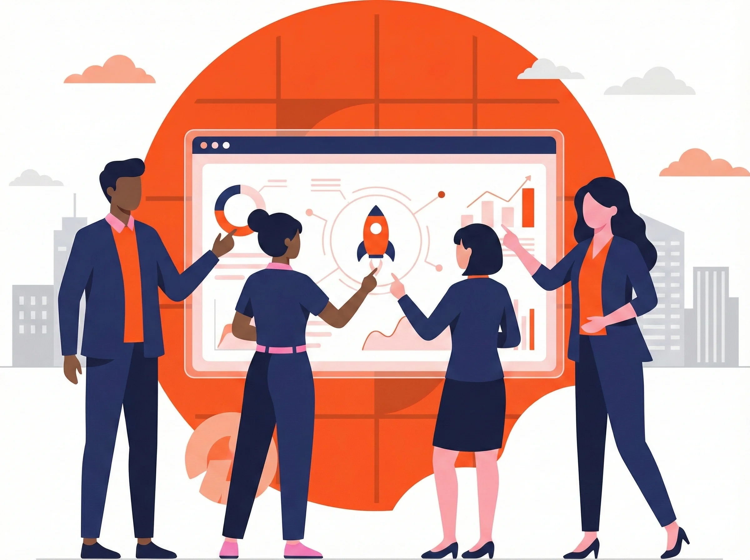 Digital marketing team collaboration - Tech In Box Nagpur