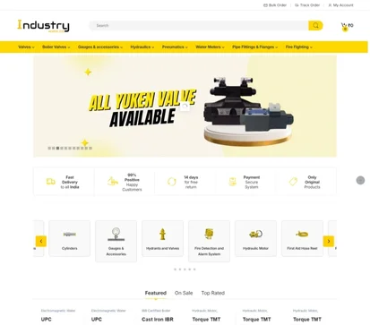 IndustryWala - E-commerce website development project